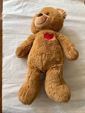 1D Tan Plush Teddy Bear with Red Heart Patch Limited edition